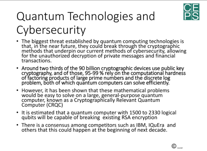 Quantum Technologies e cybersecurity