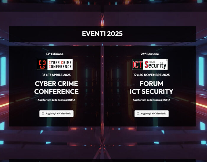 eventi cybersecurity 2025